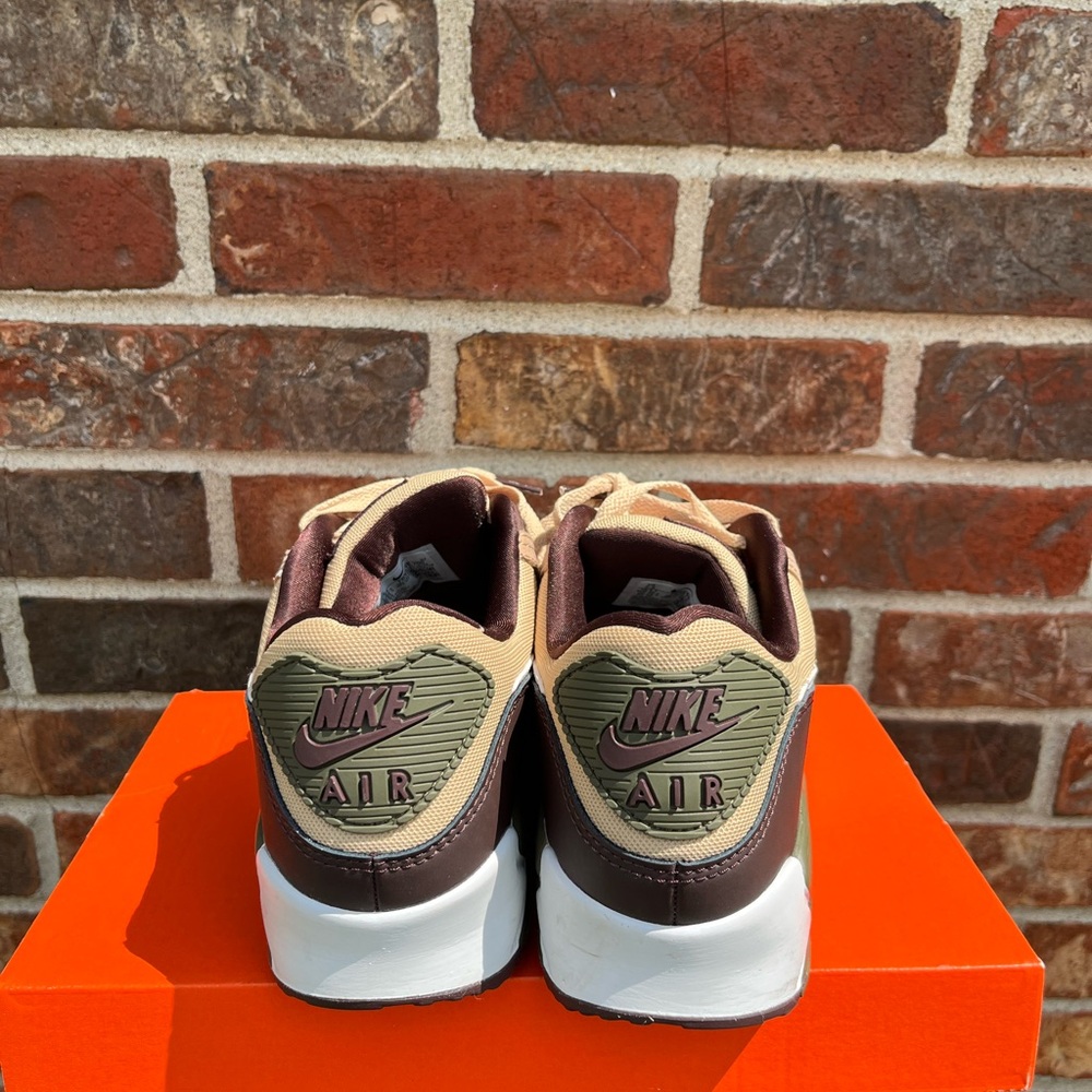 Nike Air Max 90 in Tan, Brown, and Olive - Picture 5 of 10
